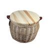 Promotional Wicker Basket With Lid Top View